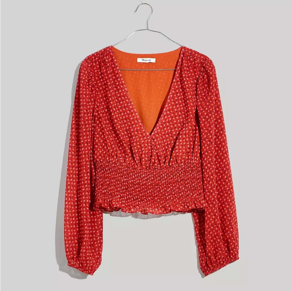 Plus Julianne Smocked-Waist Top in 1XL